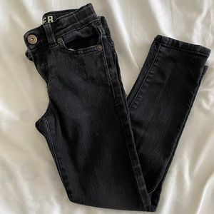 Black “Rocker” skinny jeans